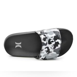 Hurley little boy size 12 Velcro camo sandal slides NAIA-V sport